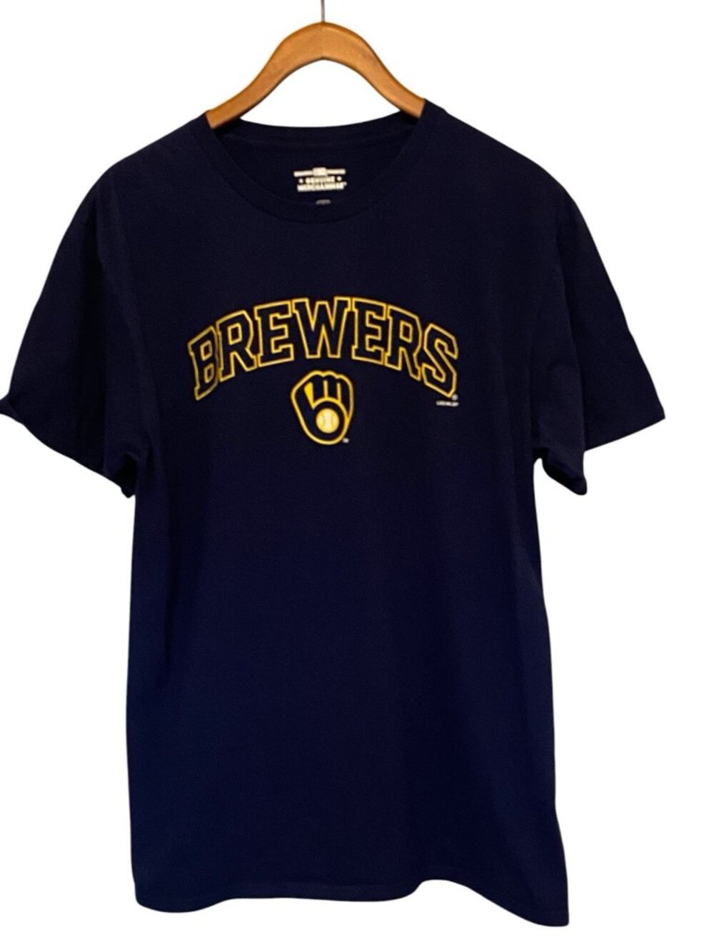 Milwaukee Brewers T-Shirt Men's L Blue MLB Baseball Short Sleeve